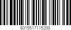 Código de barras (EAN, GTIN, SKU, ISBN): '9315517115200'