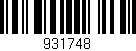 Código de barras (EAN, GTIN, SKU, ISBN): '931748'