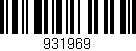 Código de barras (EAN, GTIN, SKU, ISBN): '931969'