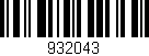 Código de barras (EAN, GTIN, SKU, ISBN): '932043'