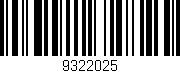 Código de barras (EAN, GTIN, SKU, ISBN): '9322025'