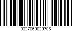 Código de barras (EAN, GTIN, SKU, ISBN): '9327868020706'