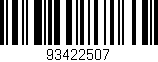 Código de barras (EAN, GTIN, SKU, ISBN): '93422507'