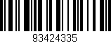 Código de barras (EAN, GTIN, SKU, ISBN): '93424335'