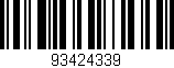 Código de barras (EAN, GTIN, SKU, ISBN): '93424339'