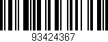 Código de barras (EAN, GTIN, SKU, ISBN): '93424367'