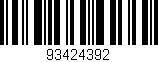 Código de barras (EAN, GTIN, SKU, ISBN): '93424392'