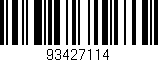 Código de barras (EAN, GTIN, SKU, ISBN): '93427114'