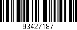 Código de barras (EAN, GTIN, SKU, ISBN): '93427187'