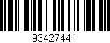 Código de barras (EAN, GTIN, SKU, ISBN): '93427441'