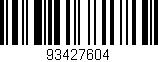 Código de barras (EAN, GTIN, SKU, ISBN): '93427604'