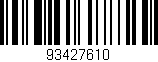Código de barras (EAN, GTIN, SKU, ISBN): '93427610'