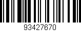 Código de barras (EAN, GTIN, SKU, ISBN): '93427670'