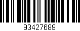 Código de barras (EAN, GTIN, SKU, ISBN): '93427689'