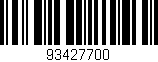Código de barras (EAN, GTIN, SKU, ISBN): '93427700'