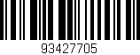 Código de barras (EAN, GTIN, SKU, ISBN): '93427705'