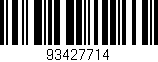 Código de barras (EAN, GTIN, SKU, ISBN): '93427714'