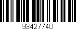 Código de barras (EAN, GTIN, SKU, ISBN): '93427740'