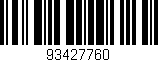 Código de barras (EAN, GTIN, SKU, ISBN): '93427760'