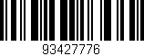 Código de barras (EAN, GTIN, SKU, ISBN): '93427776'