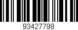 Código de barras (EAN, GTIN, SKU, ISBN): '93427798'