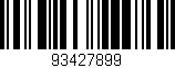 Código de barras (EAN, GTIN, SKU, ISBN): '93427899'