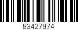 Código de barras (EAN, GTIN, SKU, ISBN): '93427974'