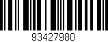 Código de barras (EAN, GTIN, SKU, ISBN): '93427980'