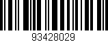 Código de barras (EAN, GTIN, SKU, ISBN): '93428029'