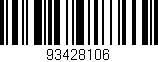 Código de barras (EAN, GTIN, SKU, ISBN): '93428106'