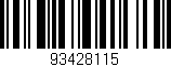 Código de barras (EAN, GTIN, SKU, ISBN): '93428115'