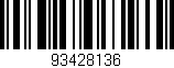 Código de barras (EAN, GTIN, SKU, ISBN): '93428136'