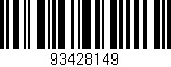 Código de barras (EAN, GTIN, SKU, ISBN): '93428149'