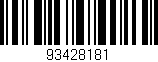 Código de barras (EAN, GTIN, SKU, ISBN): '93428181'