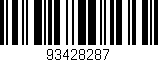 Código de barras (EAN, GTIN, SKU, ISBN): '93428287'