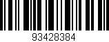 Código de barras (EAN, GTIN, SKU, ISBN): '93428384'