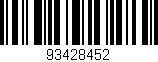 Código de barras (EAN, GTIN, SKU, ISBN): '93428452'