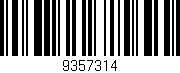 Código de barras (EAN, GTIN, SKU, ISBN): '9357314'