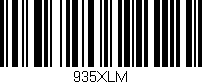 Código de barras (EAN, GTIN, SKU, ISBN): '935XLM'