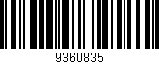 Código de barras (EAN, GTIN, SKU, ISBN): '9360835'