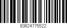 Código de barras (EAN, GTIN, SKU, ISBN): '93624775522'