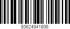 Código de barras (EAN, GTIN, SKU, ISBN): '93624941606'
