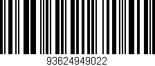 Código de barras (EAN, GTIN, SKU, ISBN): '93624949022'