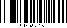 Código de barras (EAN, GTIN, SKU, ISBN): '93624978251'