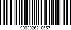 Código de barras (EAN, GTIN, SKU, ISBN): '9363026210657'