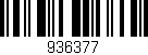 Código de barras (EAN, GTIN, SKU, ISBN): '936377'