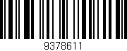 Código de barras (EAN, GTIN, SKU, ISBN): '9378611'