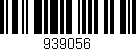 Código de barras (EAN, GTIN, SKU, ISBN): '939056'