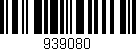 Código de barras (EAN, GTIN, SKU, ISBN): '939080'