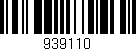 Código de barras (EAN, GTIN, SKU, ISBN): '939110'